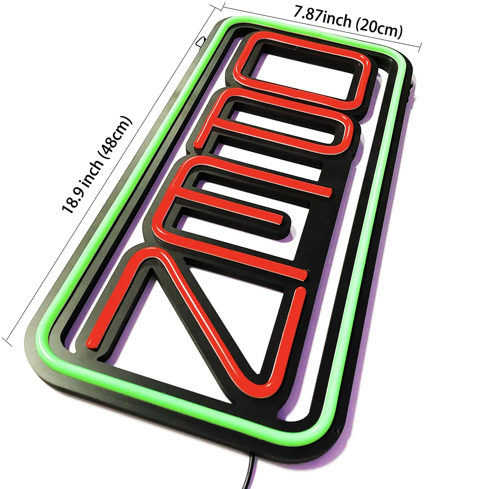 OPEN Neon Sign Light LED Wall Decoration Neon Lamp Bedroom Home Party Commercial Lighting Colorful Tube Club KTV Night Light OPE
