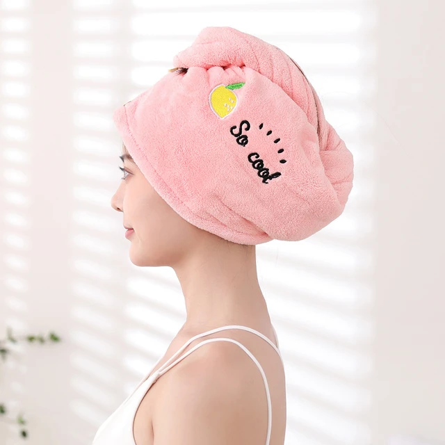 Rose) Bonnet de douche, bonnet de douche triple couche pour femme