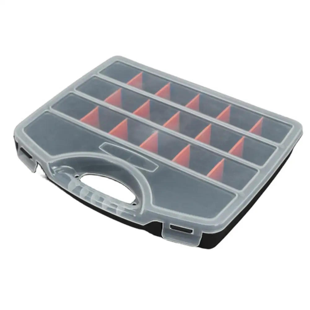 Caja organizadora de herramientas, caja de almacenamiento de piezas de Hardware, organizador de piezas con divisores ext