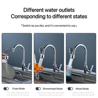3 Modes Faucet Extender Pull-out Stretching Water-saving Faucet Splash-Proof Universal Bathroom and Kitchen Faucet Accessories 3