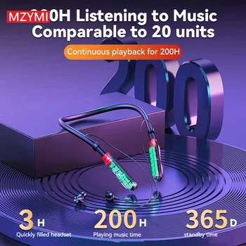 MZYMI Neckband Bluetooth Earphones i35 Wireless Sports Headphone 9D Sound Waterproof Running Earbuds Gaming Stereo Headset 2