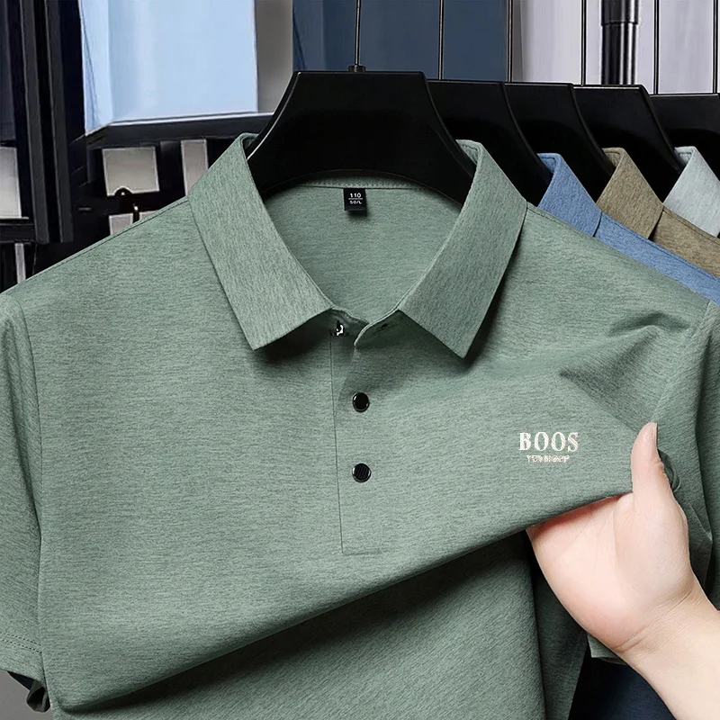 قميص بولو رجالي قطن مطبوع