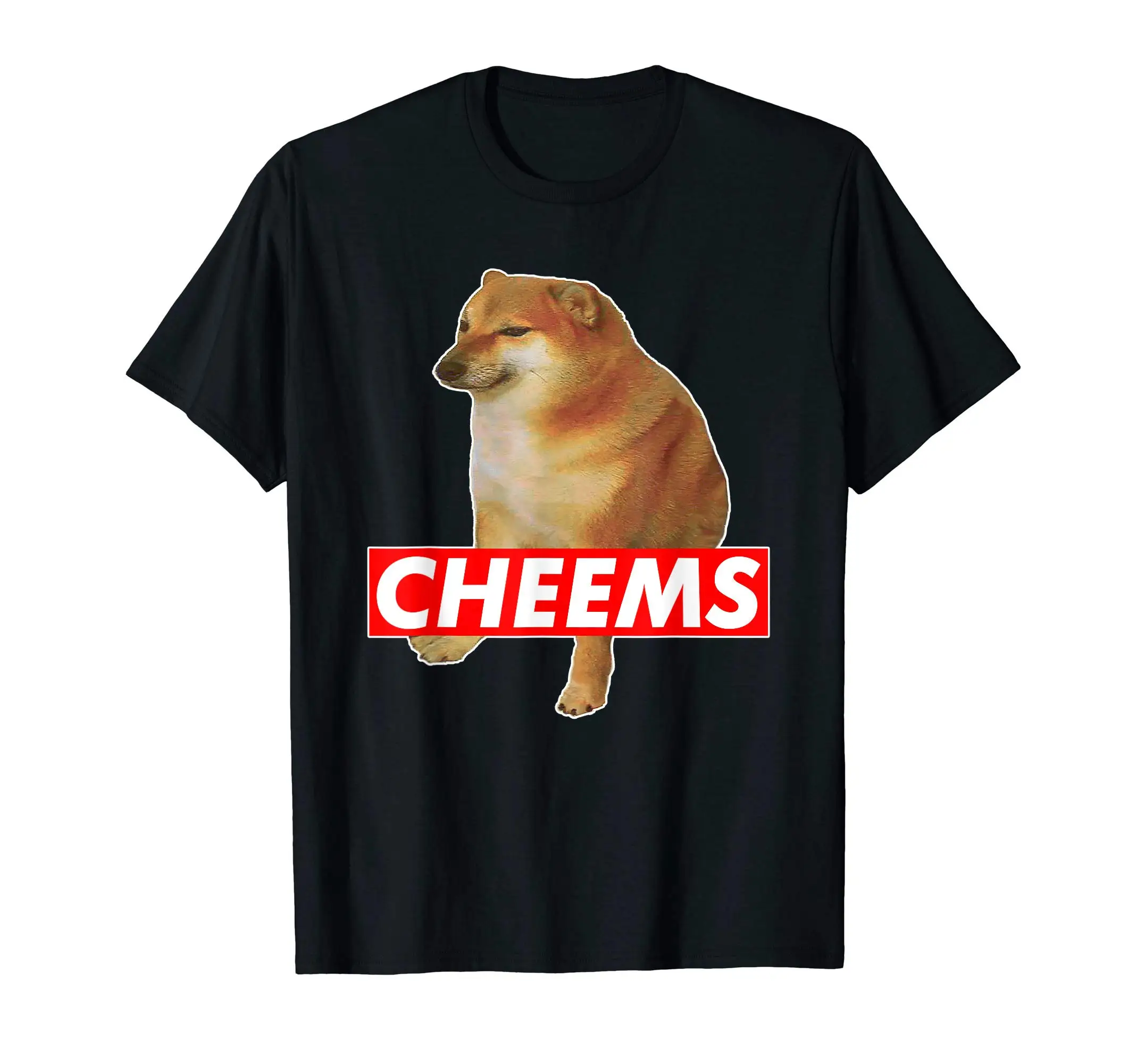 Más diseño Cheems Ironic Doge Meme Swole Buff Dog camiseta para hombres y  mujeres, camisetas de algodón - AliExpress, image size:2138x2000