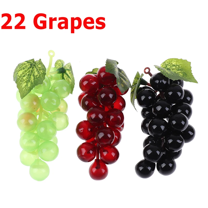 Artificial Grapes Artificial Fruits and Vegetables Real Touch Artificial Fruit Grapes Plastic Home Garden Wedding Party Decoration