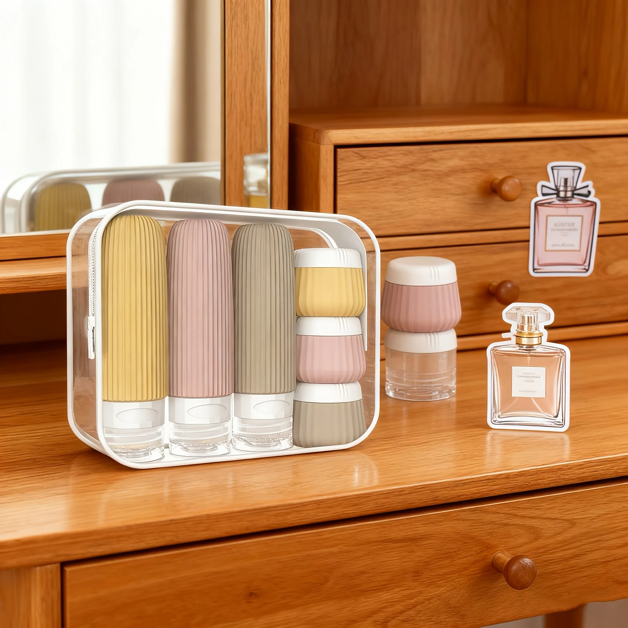 Travel Essentials: TSA-Approved 11-Piece Toiletry Bottle Set