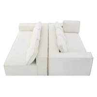 Minimalist Modular 6-Seat Chenille Sectional Sofa – Wrinkle-Resistant Couch Set, 2-Piece Free Combination Design - Image 4
