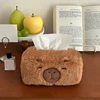 Plush Tissue Storage Box Holder for Home and Office Use Elegant Designs Keeps Tissues Dry and Portable to Use 1