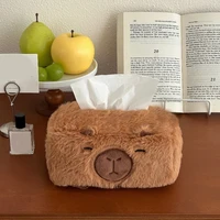 Plush Tissue Storage Box Holder for Home and Office Use Elegant Designs Keeps Tissues Dry and Portable to Use 1