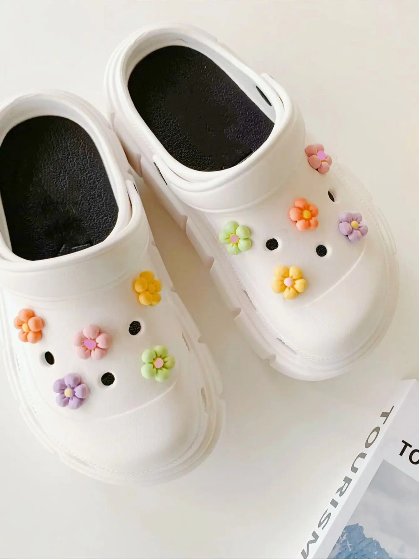 10piece-set-Shoes-decoration-For-Crocs-three-dimensional-flowers-shoes ...