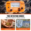 VEVOR Metal Detector 8Inch Waterproof Search Coil with High Accuracy Pointer Display Adjustable 38''-49'' Aluminum Stem Detector 4