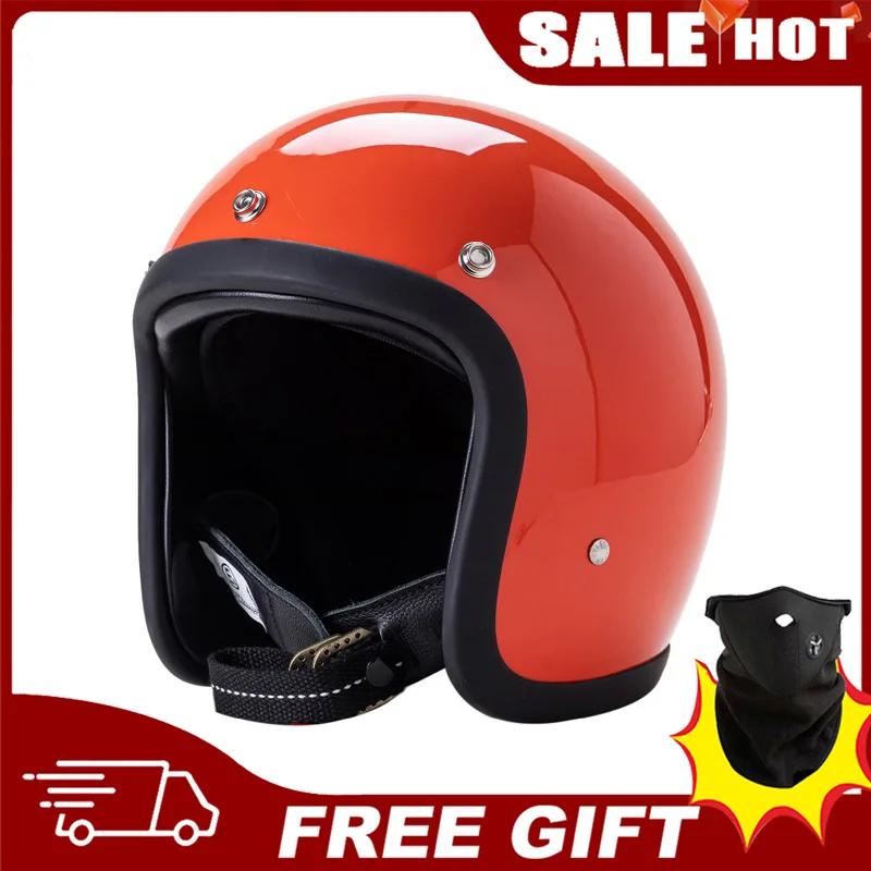 

Genuine TT&COCASCOS 500TX Vintage Fiberglass Motorcycle Helmet Retro Motorbike Open Face Helmets DOT Scooter Riding Jet Casco