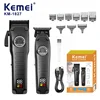 Multifunctional Brushless Motor Hair Trimmer 2pcs km-1827 Pro Electric Bldc Hair Clipper Best Hair Trimmer made in china 1