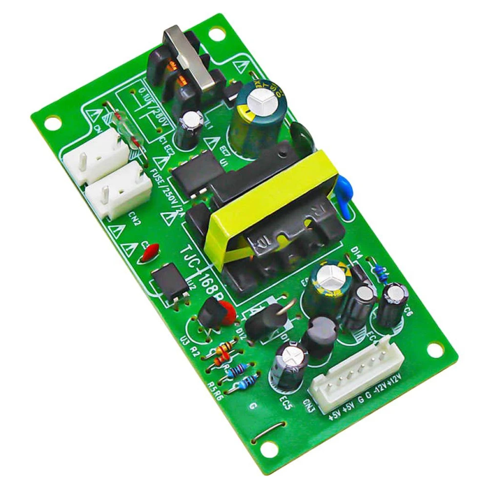 5V 12V AC-DC 변환기 AC 220V에서 DC 5V 12V로 변환하는 스위칭 전원 공급 장치 보드(교체용 필터 포함)