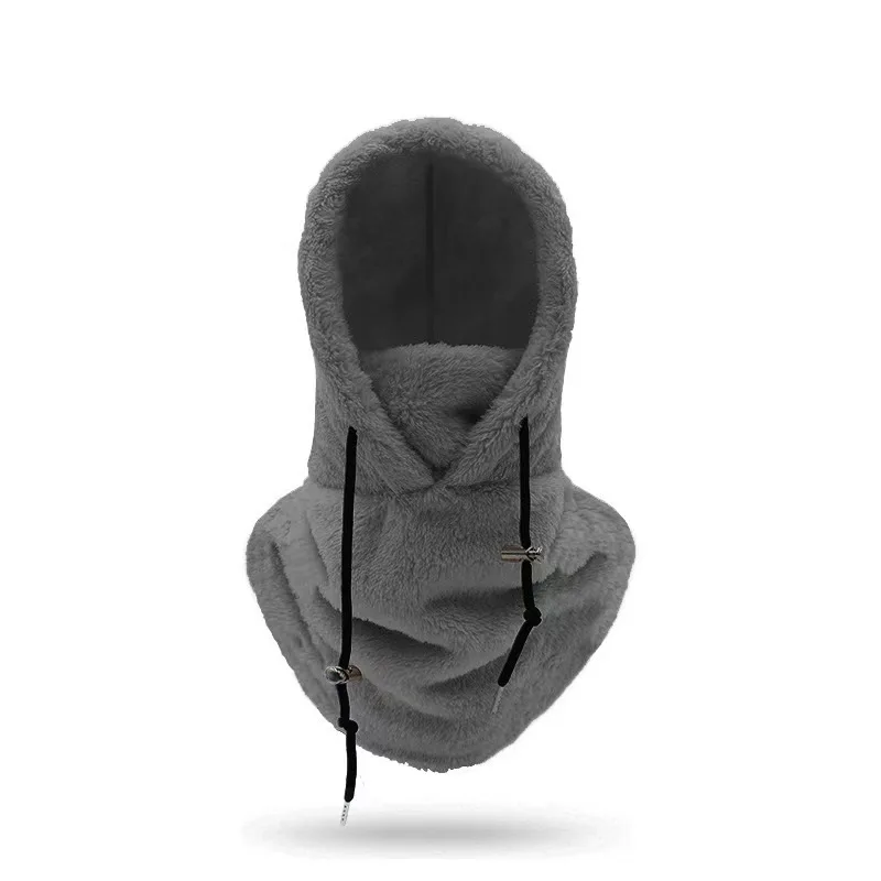 Winter outdoor riding hat sports cowl winterproof thickened bib CS head cover Arctic suede cover warm hat