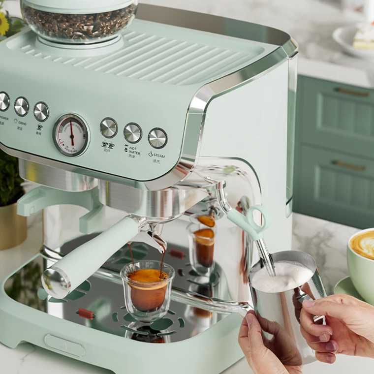 

Electric 19 Bar Pump Pressure Expresso Cappuccino Maker Automatic Espresso Pods Coffee Machine For Home Use