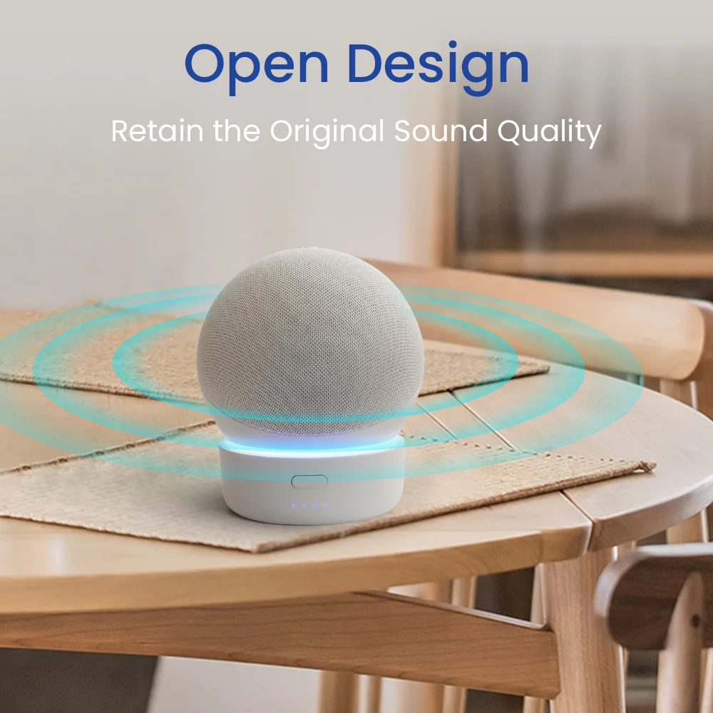 Ggmm echo-バッテリーベース,5200mah (第5世代),Amazon Echo Dot