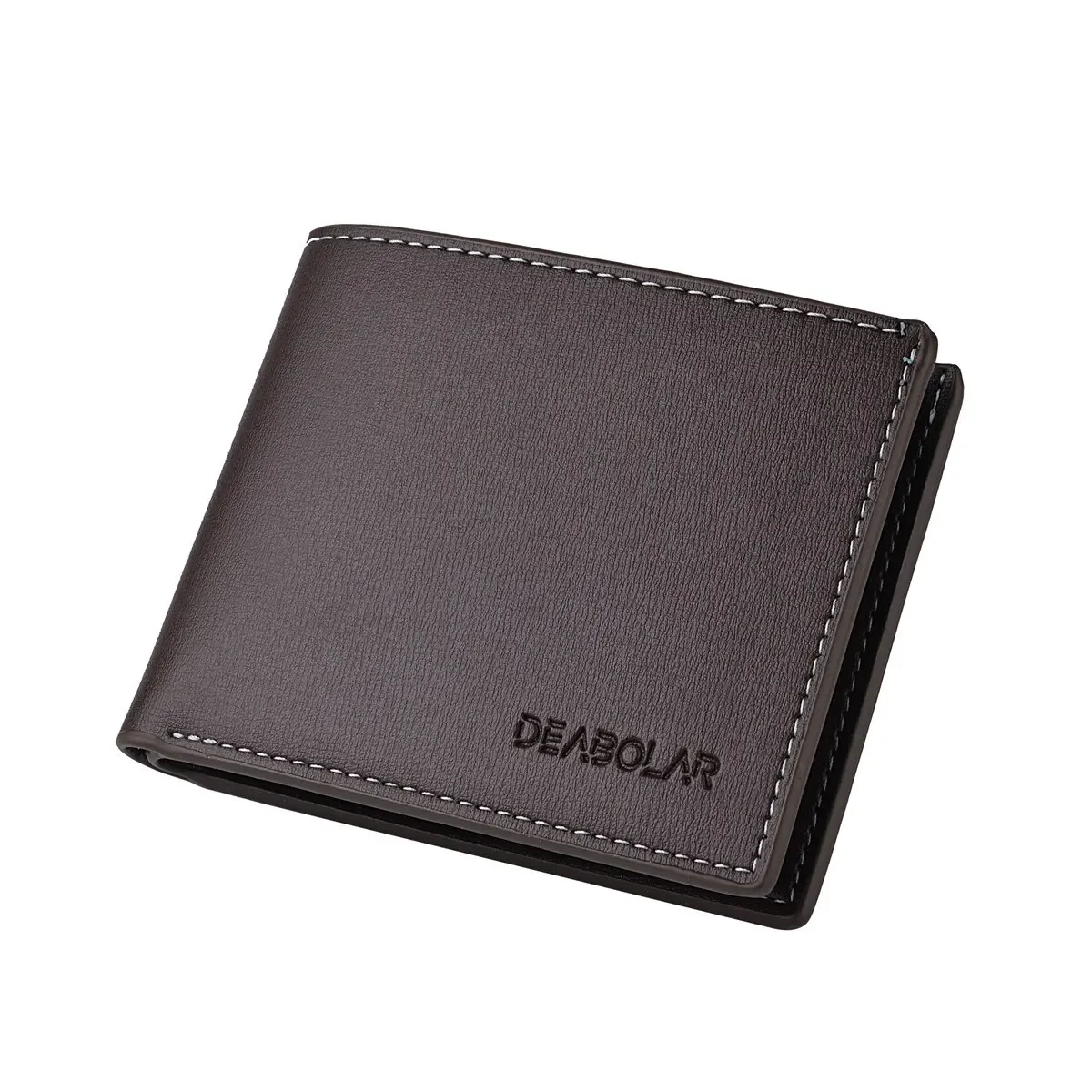 Sleek Leather Bifold Men's Wallet with Coin Pocket