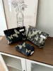 Golden Butterfly Makeup Bag, Fabric Skincare Storage Bag, Small Square Bag, Handbag, Canvas Washbag, Women's Bag 3