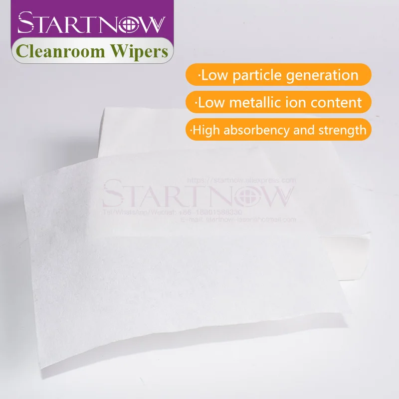 Startnow 100% 폴리에스터 클린룸 와이퍼, 유리 및 LCD 스크린 및 레이저 렌즈 청소 천 도구, 9 인치 x 9 인치, 100 개/백