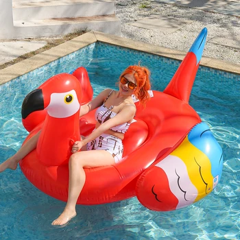 1PC Giant Parrot-Shaped Inflatable Water Ride-On 1