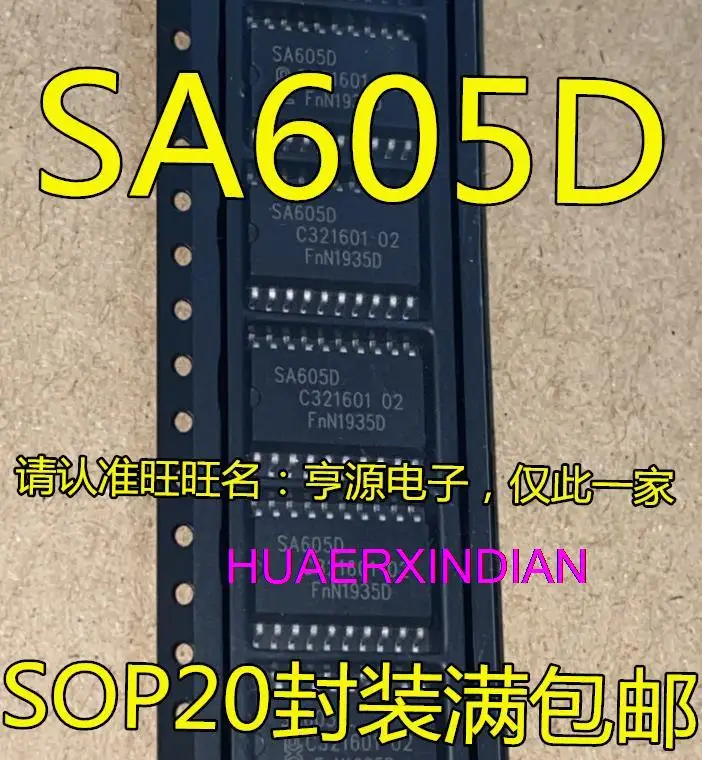 

10 шт., новые оригинальные SA605 SA605D SOP-20 IC