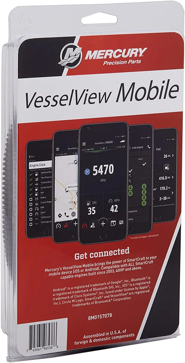 Connected Boat Engine System for iOS and Android Devices