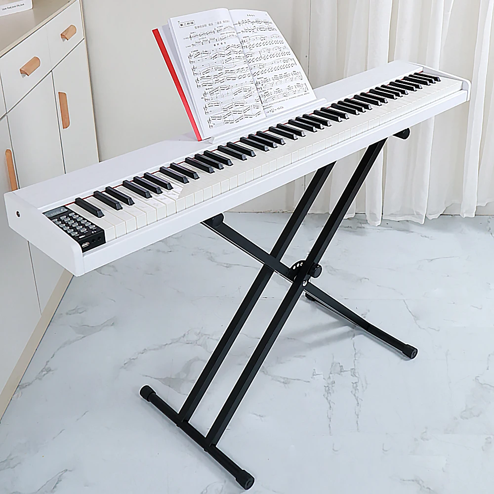 Hot Sale LED Digital Display Wooden Music Piano Multi-functional Electric Piano 88 Touches Keyboard Digital
