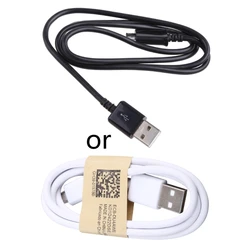 Durable USB 2.0 Type A to Micro B Data and Charging Cable - 1m Length - 1m (Black)