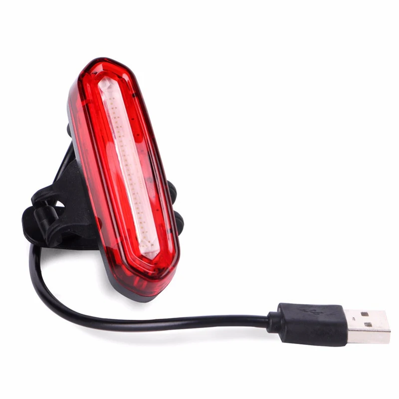 Bike Tail Light - Bicycle Light 5 Modes Red/Blue, Waterproof IP64, Rechargeable USB-C
