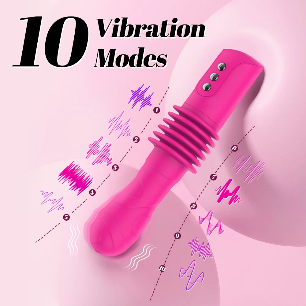Telescopic Vibrator Nipple G-Spot Clitoris Stimulation Dildo Female Masturbator Sex Machine For Women Adult Sex Toy Joinjjtoy