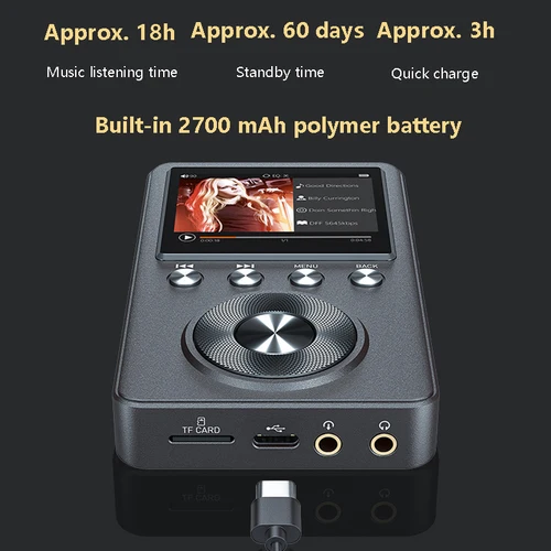 전문 HIFI 음악 플레이어 MP3 AK4490EQ DAC 지원, DSD256 CUE 분할 트랙 무손실 디코딩 워크맨 내장 EQ 조정 4