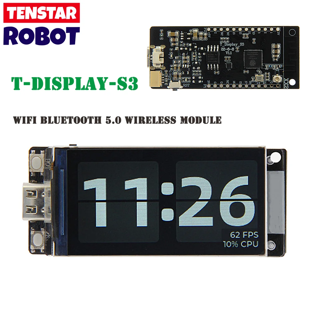 T-Display-S3-ESP32-S3-with-1-9-inch-ST7789-LCD-Display-Development ...
