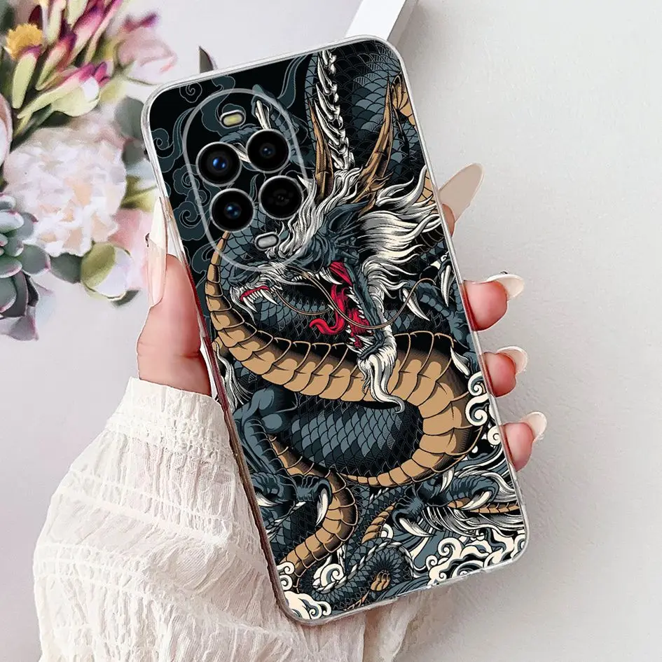 Silicone Lion Dragon Design Soft Phone Case Cover