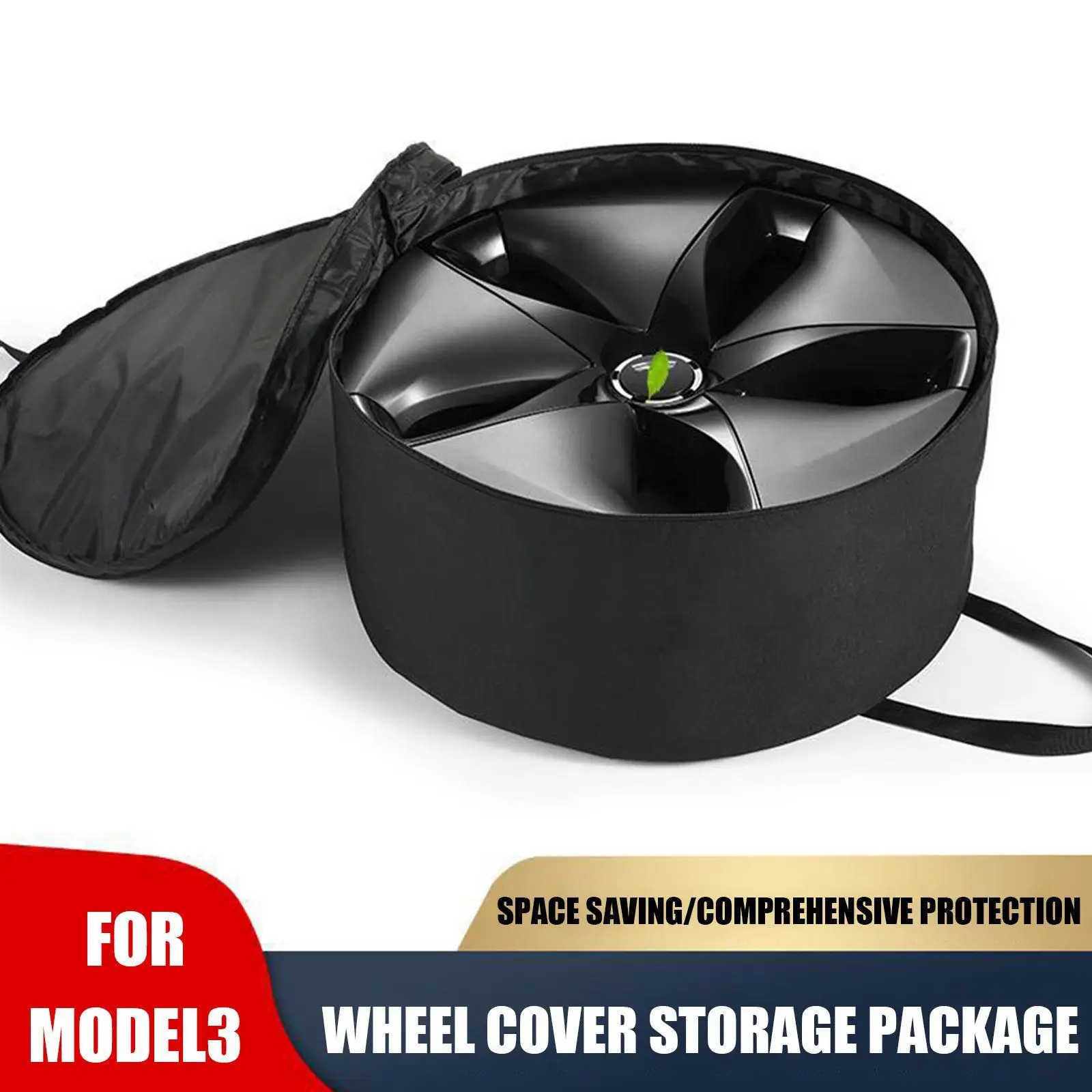 For Tesla Y Car Aero Wheel Cover Storage Bag Wheel Cover Spare Portable Carrying Organizer Bag Car Hubcap Storage
