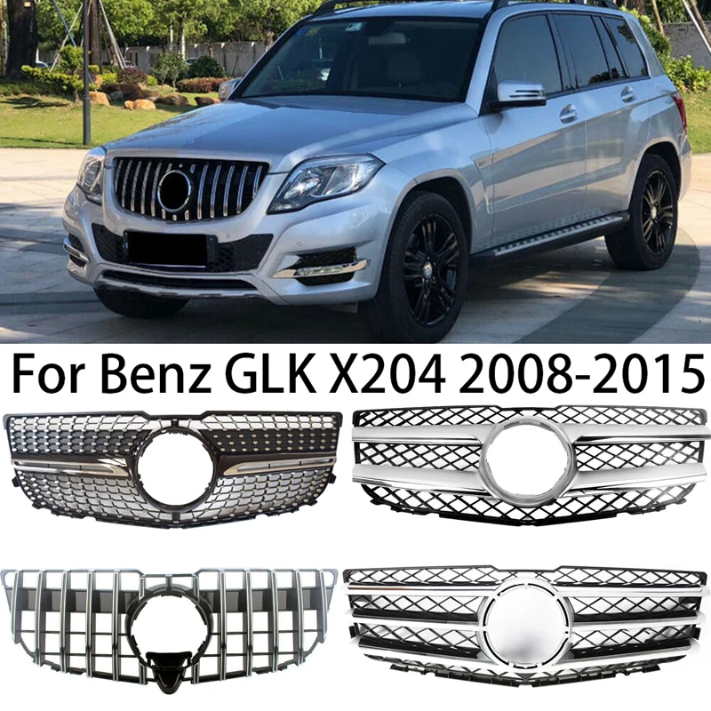 

GT/Diamond стиль для Mercedes Benz GLK X204 2008-2015 гоночный передний радиатор решетка капота решетка бампер Тюнинг Автомобиля