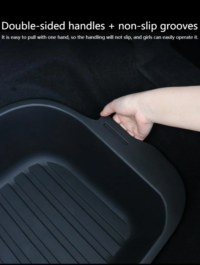 Rear Storage Box For Tesla New Model Y Juniper 2025 Double-Layer Rear Trunk Orga