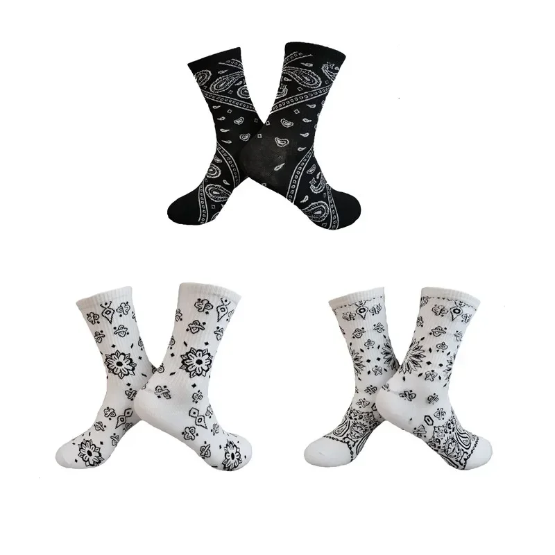 Men's Sports Street Style Hip Hop Crew Socks - 3 Pairs
