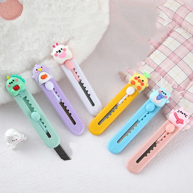 귀여운 캔디 컬러 블레이드 미니 커터, 가정, 학교, 학생용 미니 귀여운 박스 오프너