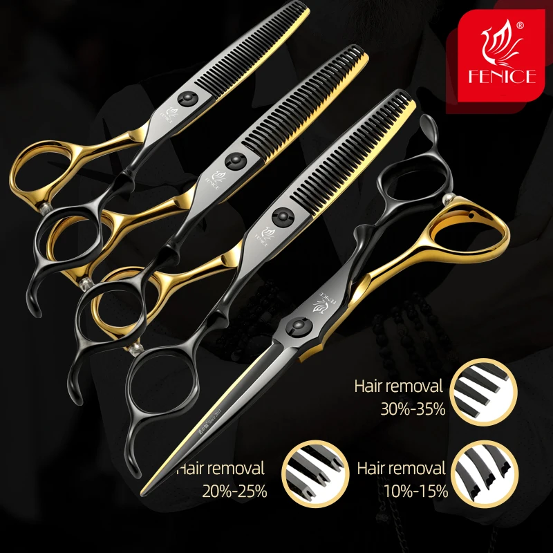 Fenice Hair Barber Scissors Professional Hairdressing Scissors Shears Bearing Screw Cut Barber Tool Salon Scissors Hair Cutting