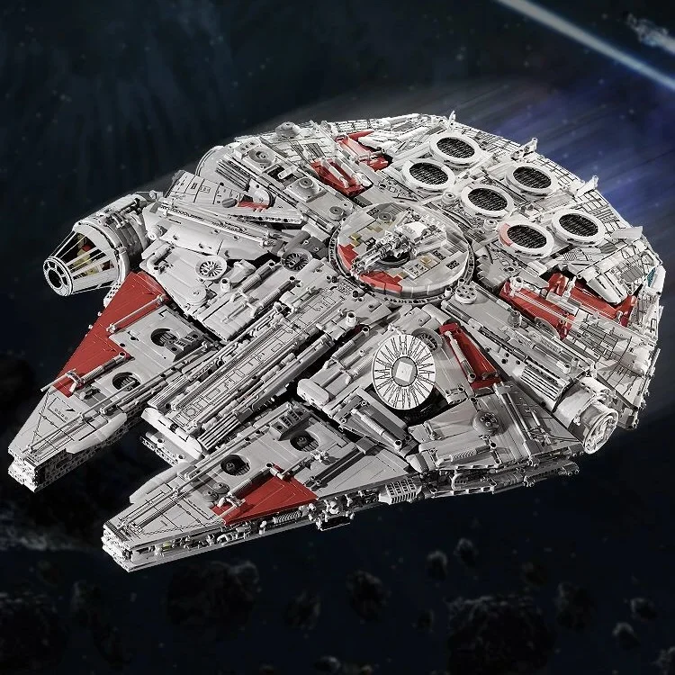 

Large Falcon Compatible 75192 Remote Control Millennium Ship Bricks Building Block Toys For Boy Adult Birthday Christmas Gifts
