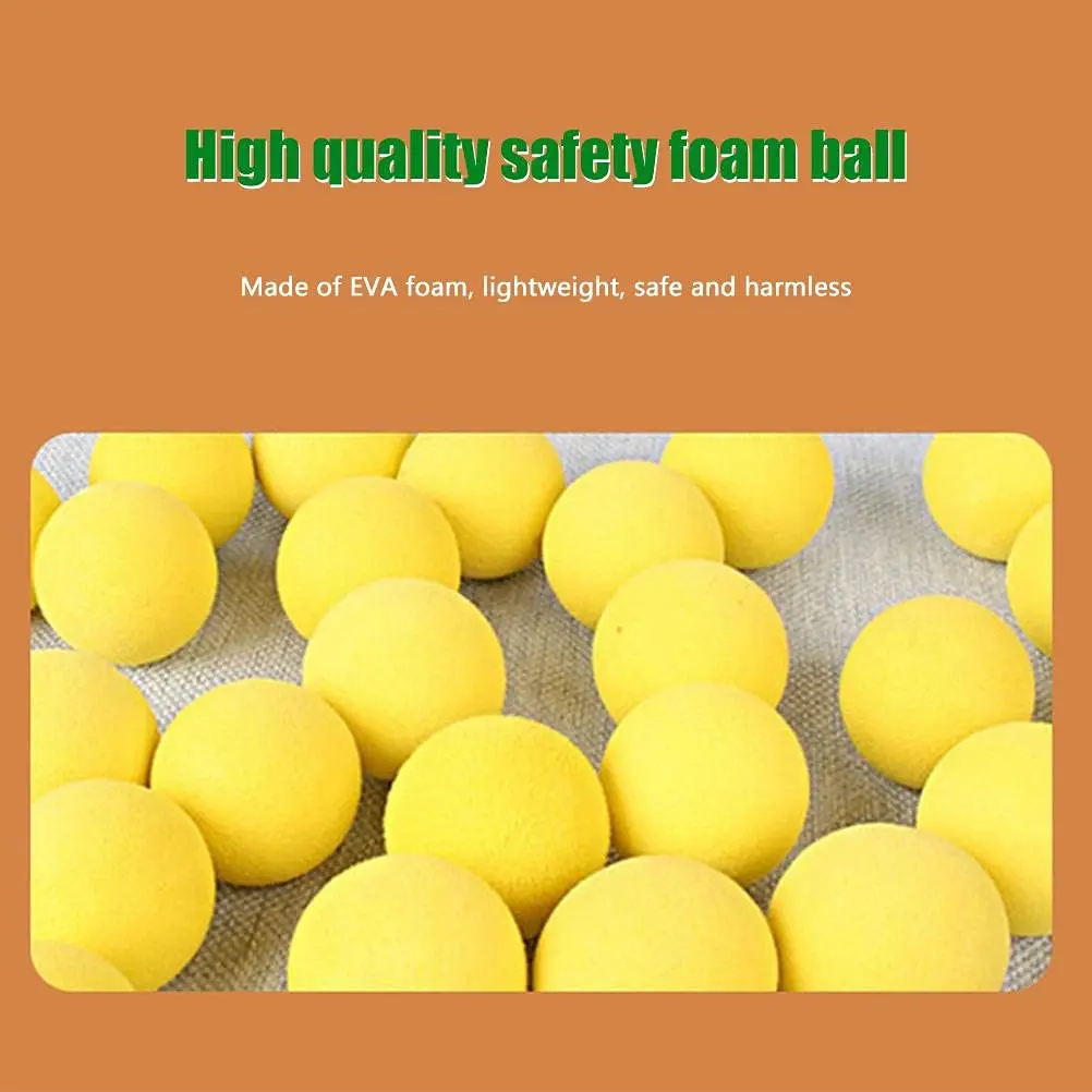 100 Pieces Game Refill Balls 1.1 inch / 2.8 cm EVA Soft Foam Balls Foam Ball Bullets for Gun Toy cat toy