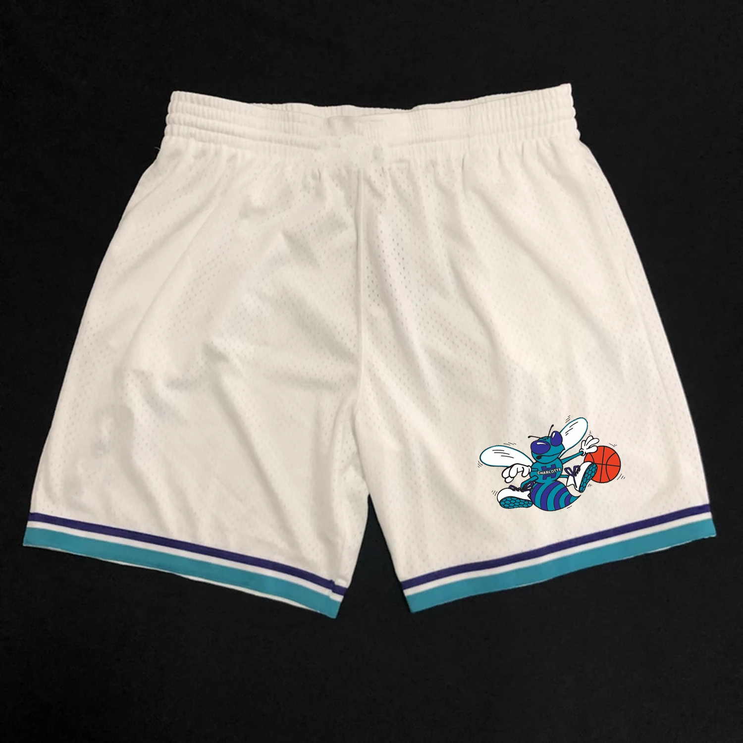 Vintage Hornets Dale Curry Boggs Plus Size Jersey Retro Basketball Pants Girls Boys Men 3D Print Fitness Workout shorts sports shorts