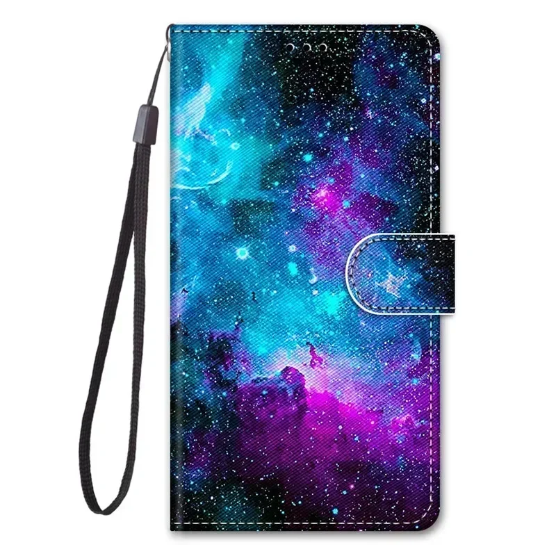 Animal Painted Wallet Book Stand Phone Case