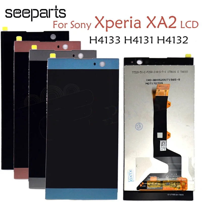 

Tested Well For Sony Xperia XA2 LCD H4133 H4131 Display Touch Screen Digitizer Assembly Display Replacement Screen For Sony XA2