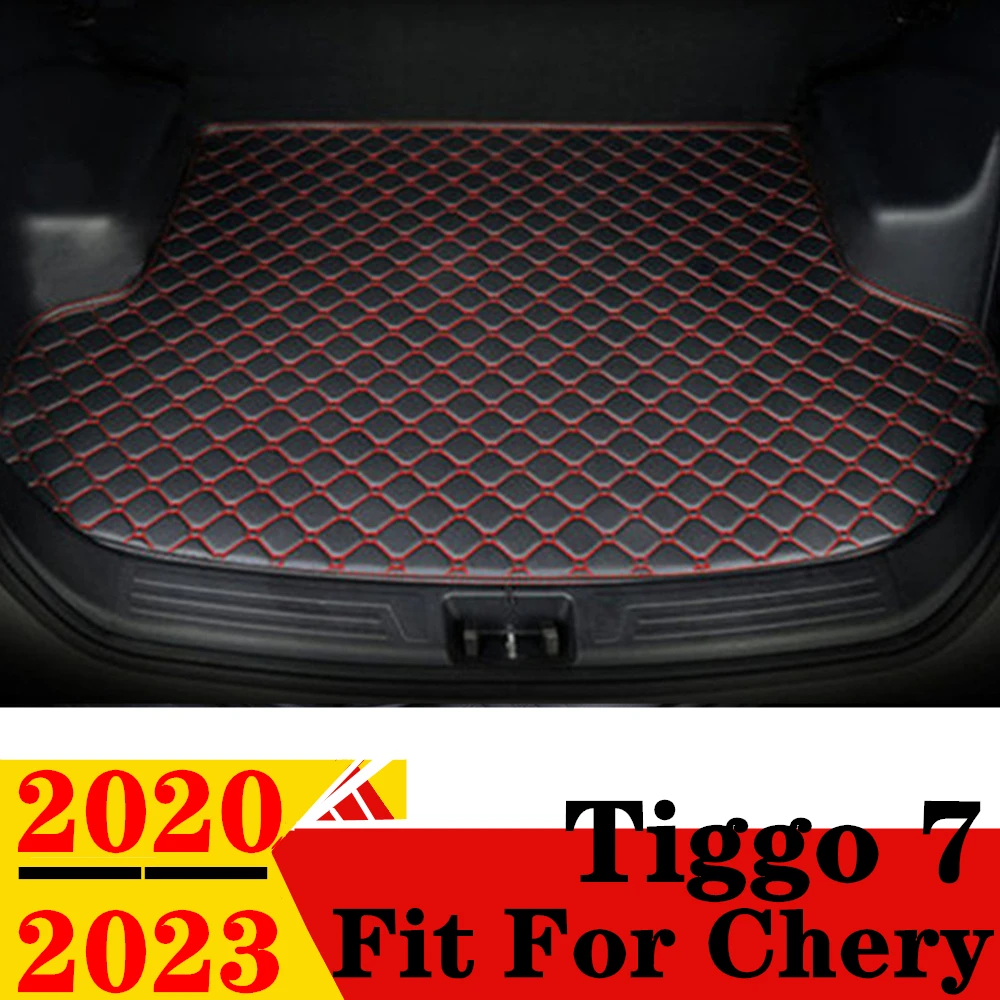 

Коврик для багажника автомобиля Chery Tiggo 7 2023 2022 2021 2020 плоский боковой защитный коврик для груза подкладка крышка багажника автозапчасти