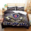 Scania Truck Logo Duvet Cover Set Bedding for Aldult Kids Bed Set Game Quilt Cover Comforter Cover Bedding Set 6