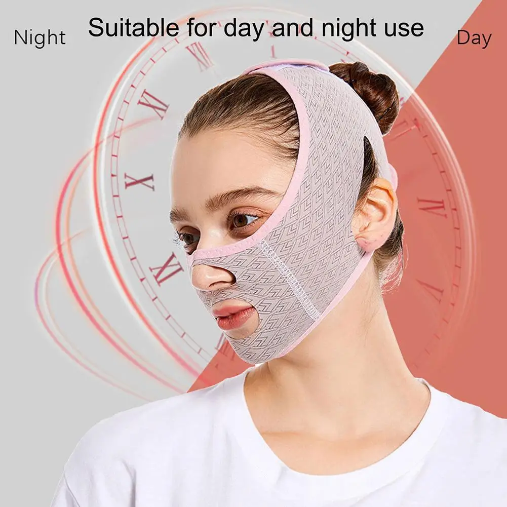 1PC Full Face Lift Sleeping Mask 3D Reusable Breathable Beauty Shaper V Bandage Wrinkle Tool Face-lift Slimming Women Remov B1L0