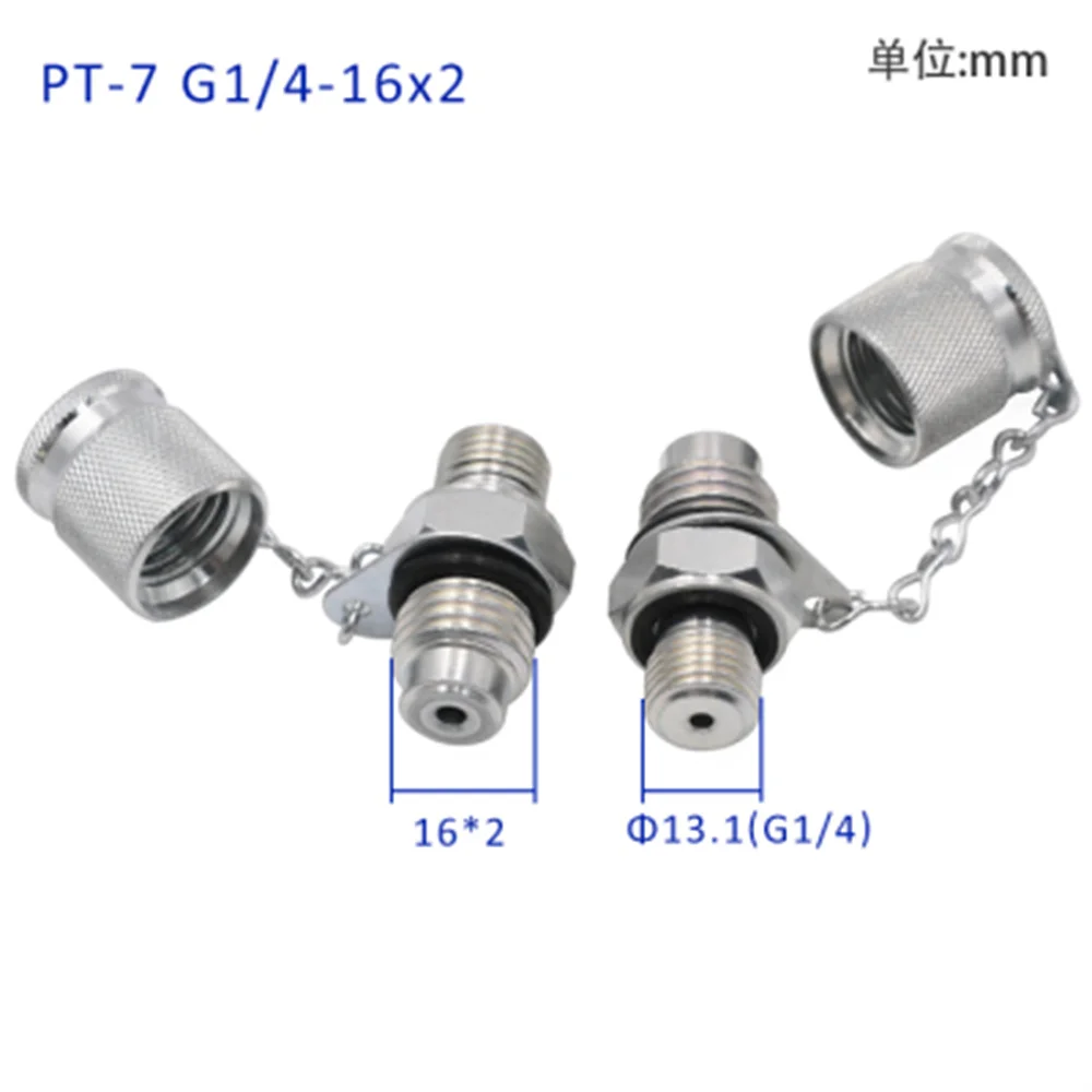 Giunto di misurazione della pressione idraulica PT-7/3/2/5/6M10M12M14*1.5 tubo di prova ad alta tensione manometro linea del tubo flessibile per parti dell'escavatore