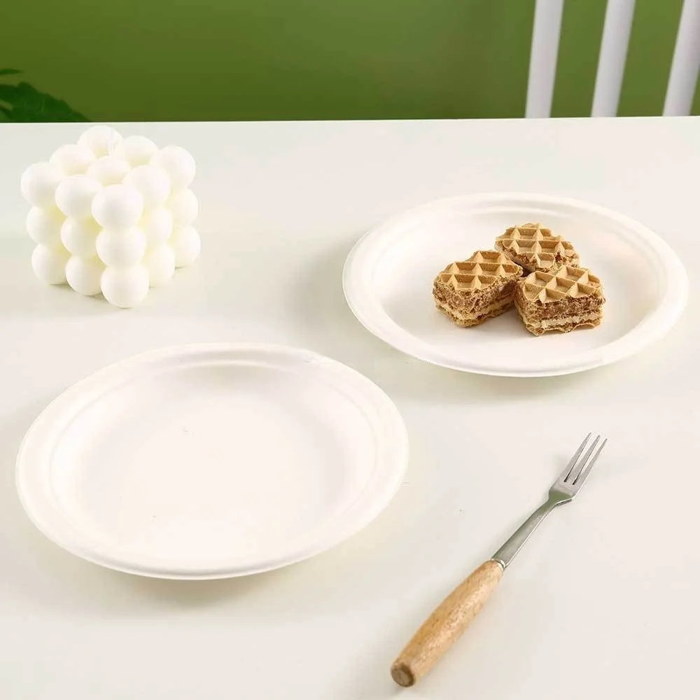 Eco-Friendly Disposable Paper Plates - 50100pcs for Parties  BBQs