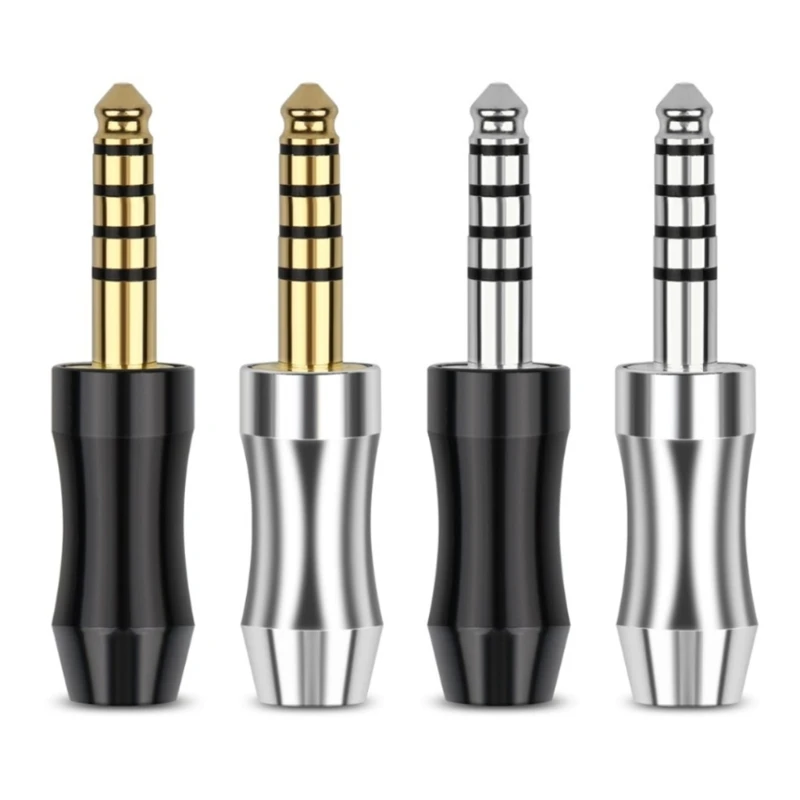더 나은 음질 경험을 위한 2Pcs 4.4mm 이어폰 플러그 5극 스테레오 오디오 잭 헤드폰 어댑터
